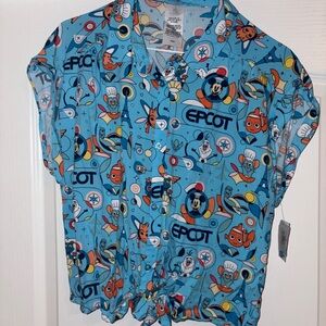 Disney Epcot Blue Character Shirt